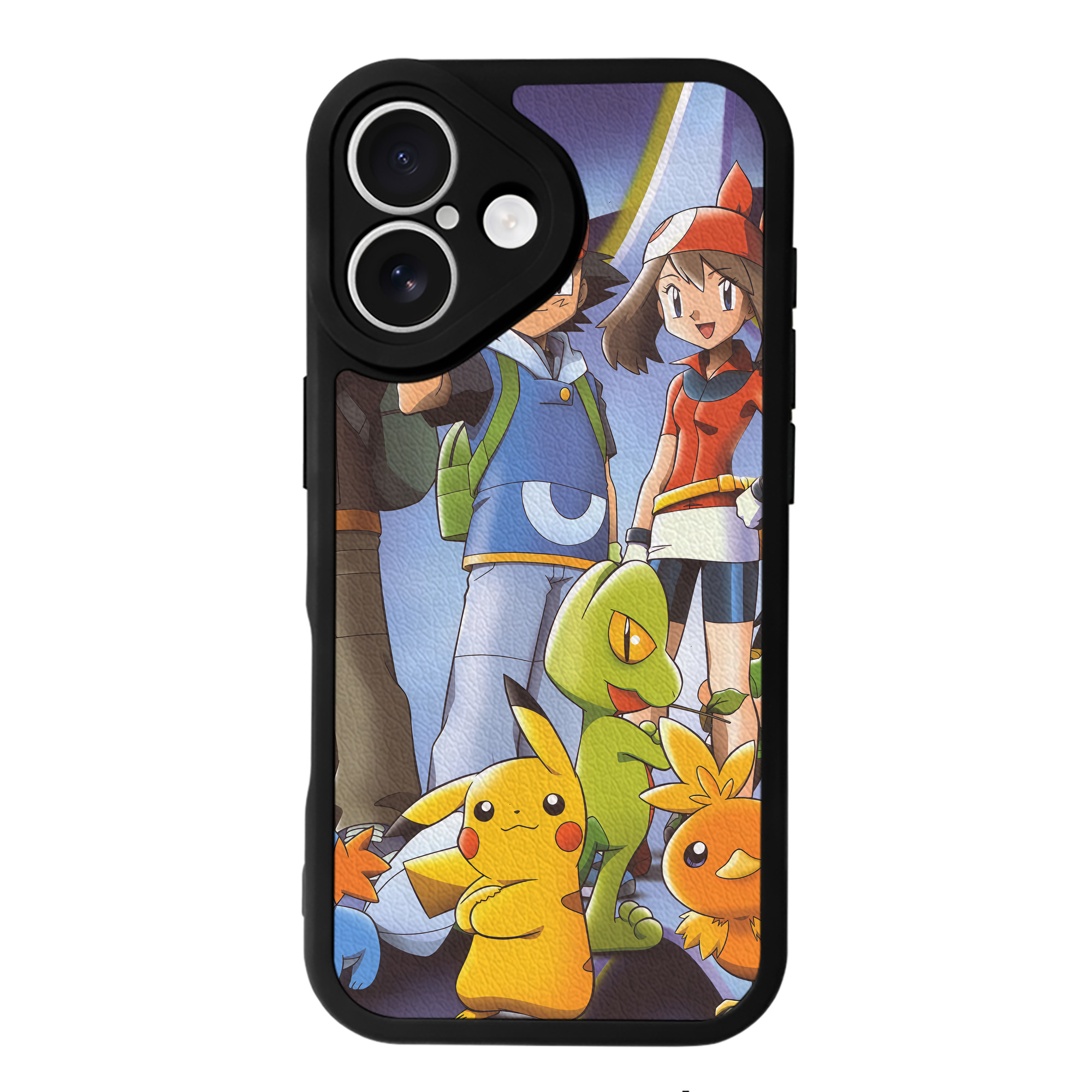 （画像用） ポケットモンスター Pokémon 【iPhone 16シリーズ対応】シリコンスマホケース（レザー調） 材質：シリコン